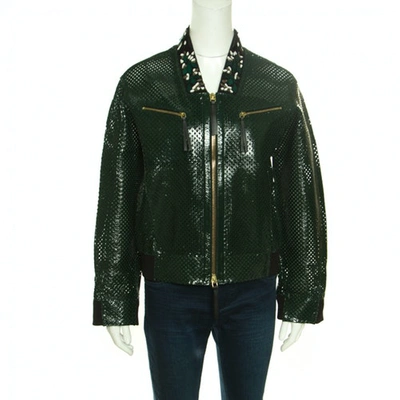 Pre-owned Marni Green Leather Jacket