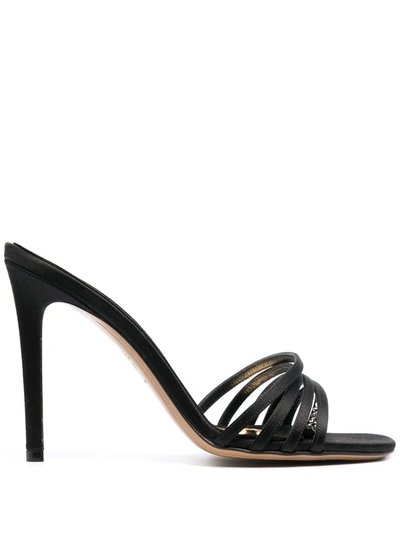 Alexandre Vauthier Crystal Embellished Strappy Sandals In Black