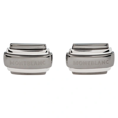 Pre-owned Montblanc Silver Rectangular Cufflinks