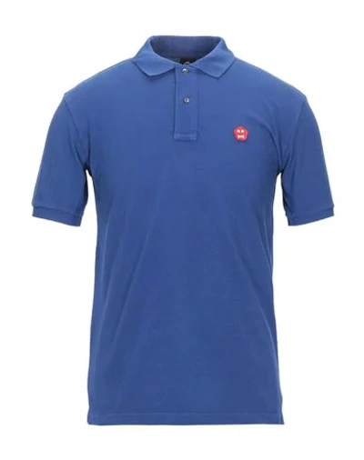 Aspesi Polo Shirts In Blue