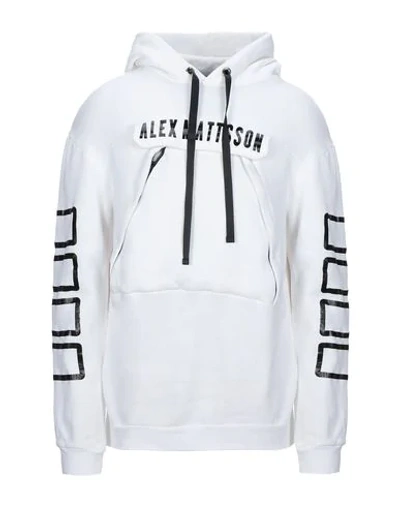 Alex Mattsson Hooded Sweatshirt In White