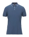 Brunello Cucinelli Polo Shirt In Slate Blue