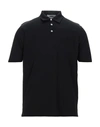 Alpha Studio Polo Shirts In Black