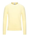 Altea Man Sweater Light Yellow Size L Cotton In Yellow