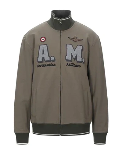 Aeronautica Militare Sweatshirts In Military Green