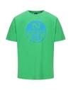 North Sails T-shirts In Green