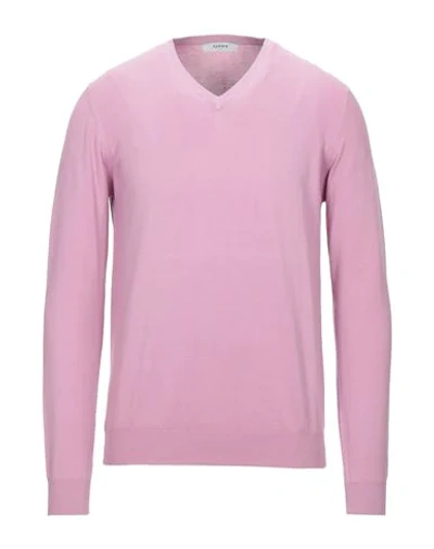 Alpha Studio Sweaters In Pink