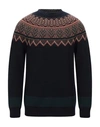 Alpha Studio Sweaters In Dark Blue