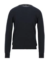 Alpha Studio Sweaters In Dark Blue