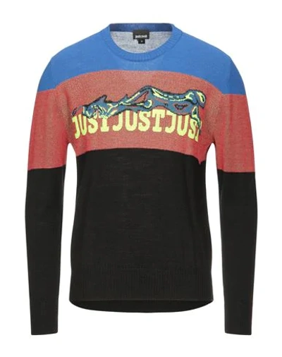 Just Cavalli Sweaters In Blue