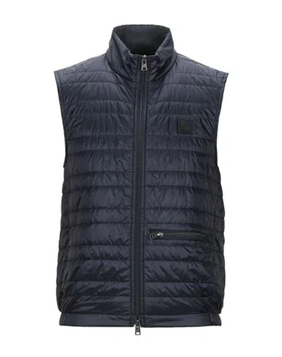 Woolrich Synthetic Down Jackets In Dark Blue