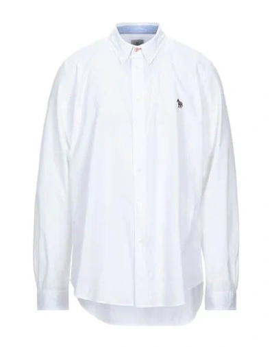 Ps By Paul Smith Solid Color Shirt In White