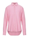 Panama Shirts In Salmon Pink