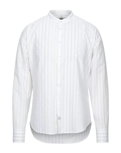 Panama Striped Shirt In Ivory