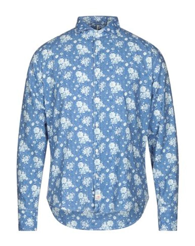 Panama Patterned Shirt In Blue