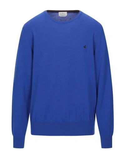 Brooksfield Sweaters In Bright Blue