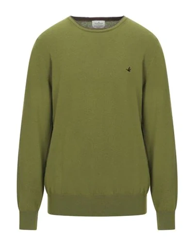 Brooksfield Sweaters In Acid Green