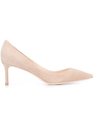 Jimmy Choo Romy 60 Suede Pumps In Neutral