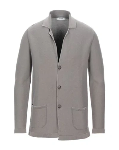 Alpha Studio Suit Jackets In Dove Grey