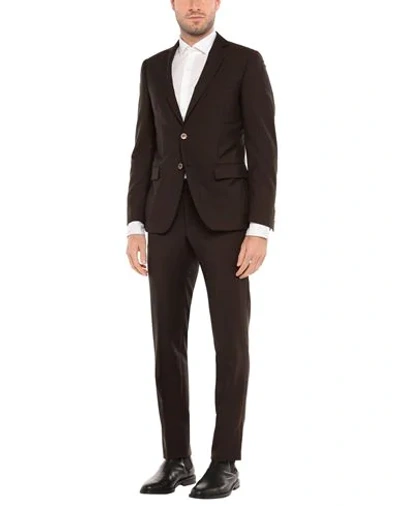 Fabio Inghirami Suits In Dark Brown