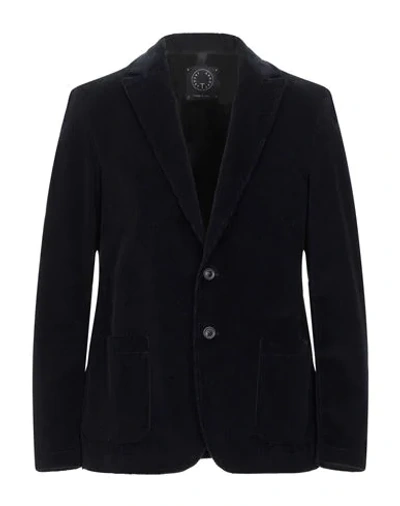 T-jacket By Tonello Suit Jackets In Dark Blue