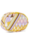 EMILIO PUCCI LEATHER-TRIMMED PRINTED COATED-CANVAS COSMETICS CASE,3074457345624537201