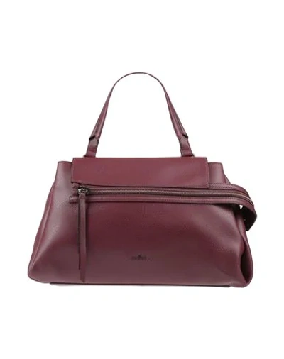 Hogan Handbag In Maroon