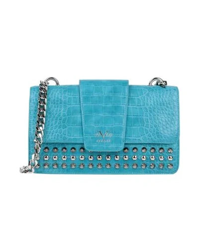 19v69 By Versace Handbags In Azure