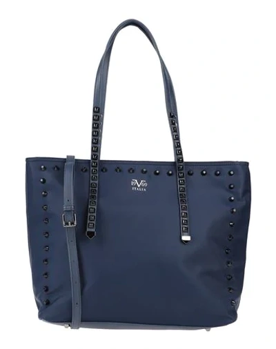 19v69 By Versace Shoulder Bag In Dark Blue