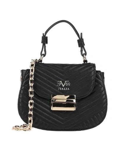 19v69 By Versace Handbag In Black