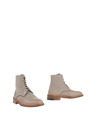 A.testoni Ankle Boots In Sand