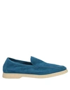 Andrea Ventura Firenze Loafers In Pastel Blue