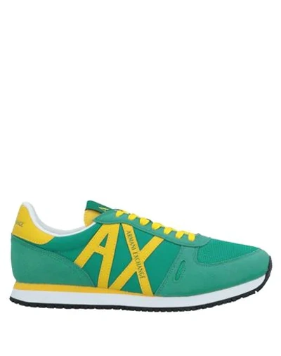Armani Exchange Sneakers In Green