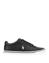 POLO RALPH LAUREN POLO RALPH LAUREN HANFORD LEATHER SNEAKER MAN SNEAKERS BLACK SIZE 8 SOFT LEATHER,11847132JX 13