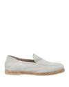 Andrea Ventura Firenze Loafers In Light Grey