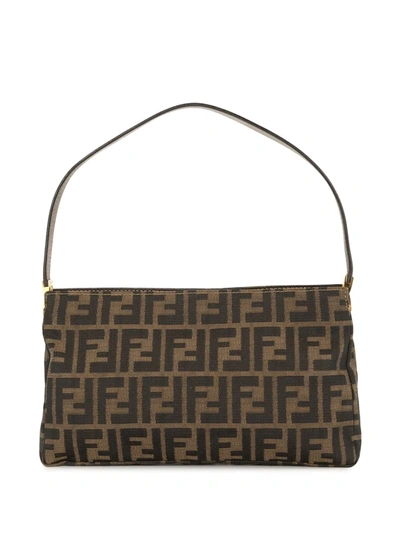 Pre-owned Fendi Zucca Pattern Handbag In Brown