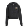 Off-white Off White Cropped Gradient Arrows Hoodie In Black Multicolor