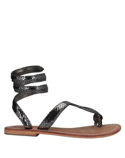 Cb Fusion Toe Strap Sandals In Grey