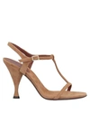 L'autre Chose Sandals In Camel