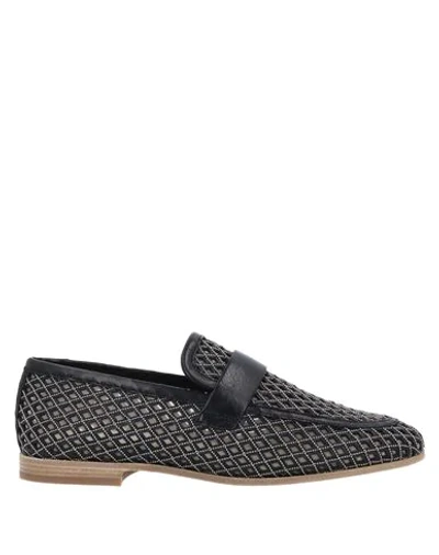 Brunello Cucinelli Bead-embellished Laser-cut Leather Loafers In Black