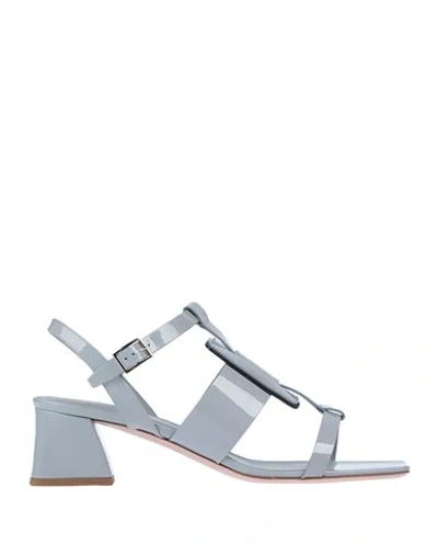 Roger Vivier Sandals In Light Grey