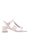 Roger Vivier Sandals In Light Pink