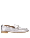 Bally Loafers In Silver