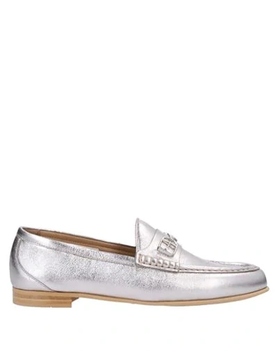 Bally Loafers In Silver