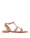 Hadel Sandals In Pastel Pink