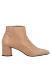 Paola D'arcano Ankle Boots In Pale Pink