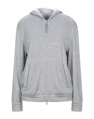 Brunello Cucinelli Sweatshirts In Grey