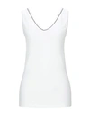 Brunello Cucinelli V-neck Tank Top In White