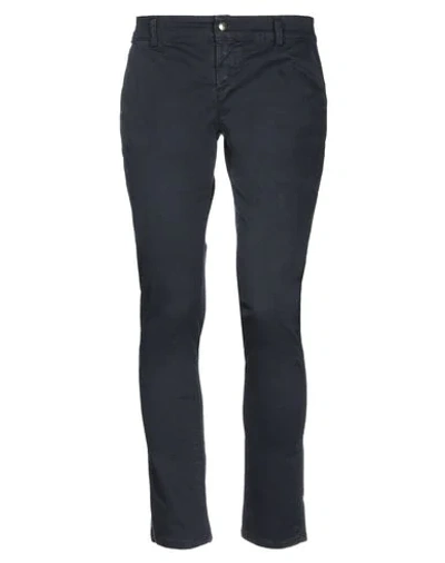 9.2 By Carlo Chionna Casual Pants In Dark Blue