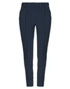 Yes Zee By Essenza Casual Pants In Dark Blue